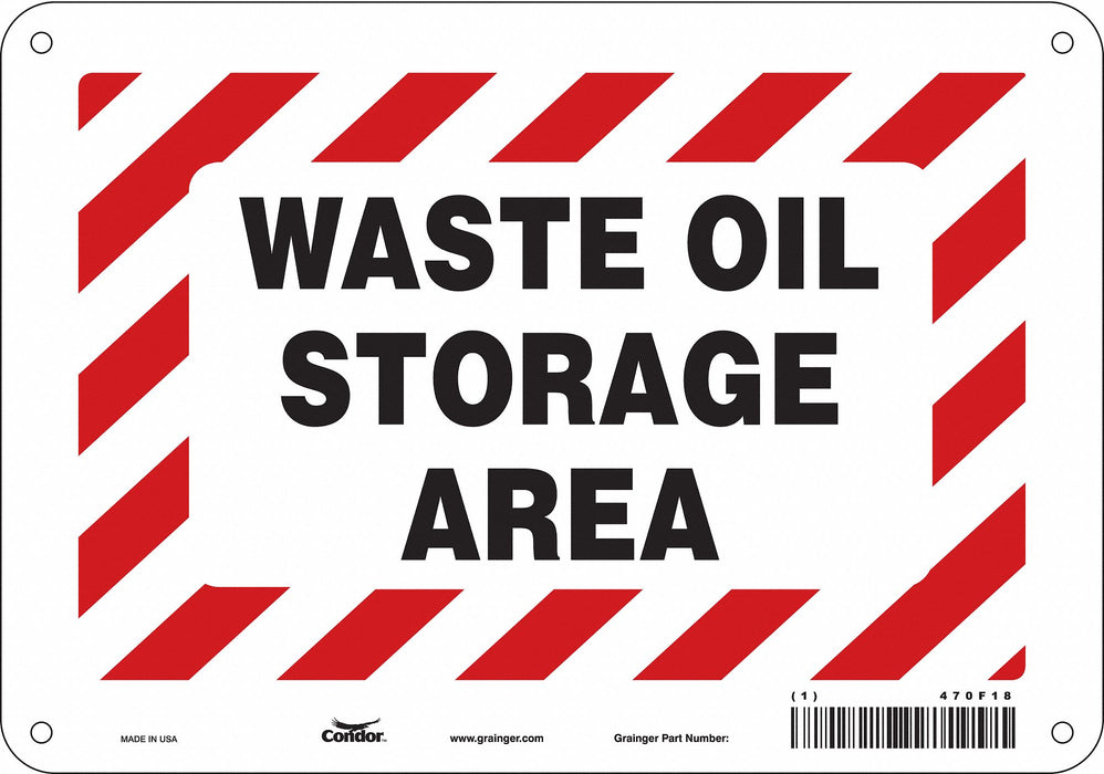 Safety Sign 7 inx10 in Polyethylene