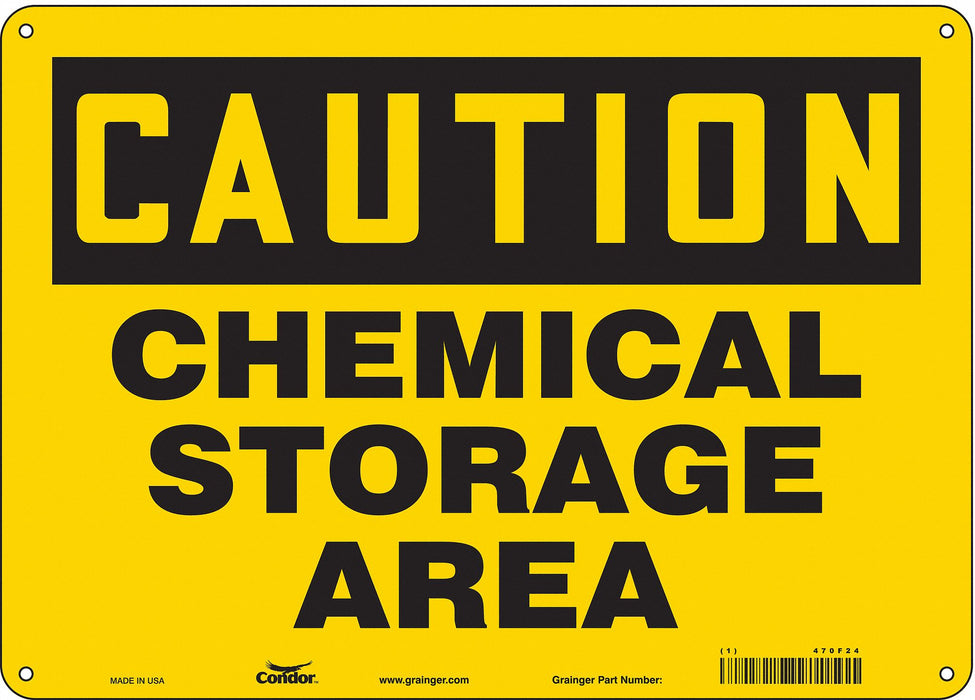 Safety Sign 10 inx14 in Aluminum