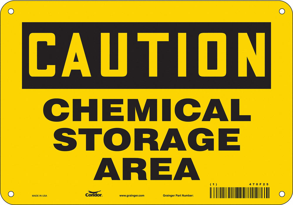 Safety Sign 7 inx10 in Polyethylene