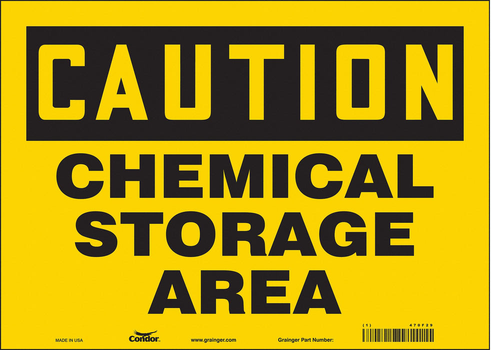 Safety Sign 10 inx14 in Vinyl