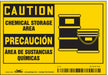 Safety Sign 3.5in x 5in Vinyl PK5