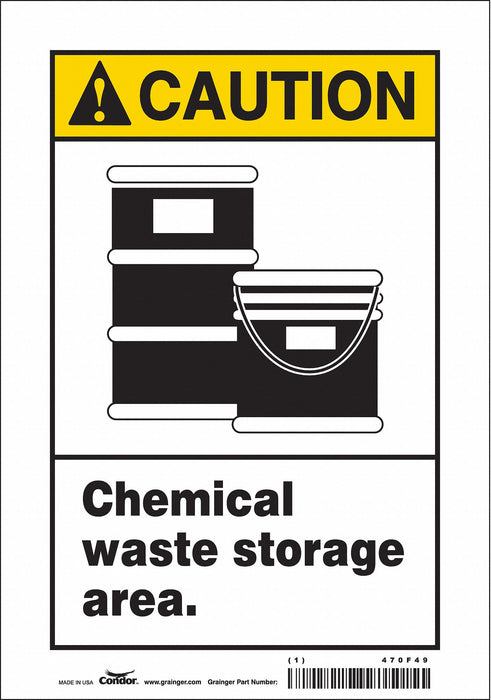 Safety Sign 10 in x 7 in Vinyl