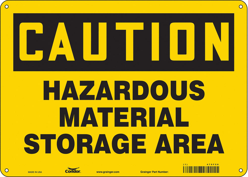 Safety Sign 10 inx14 in Aluminum
