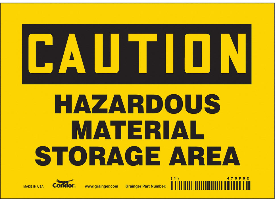 Safety Sign 5 in x 7 in Vinyl