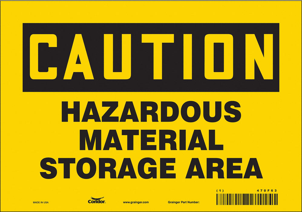 Safety Sign 7 in x 10 in Vinyl