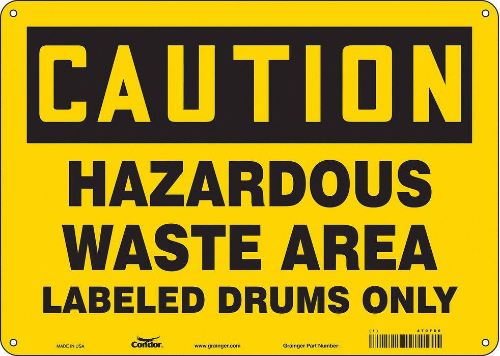 Safety Sign 10 inx14 in Aluminum