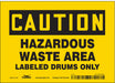 Safety Sign 5 inx7 in Vinyl