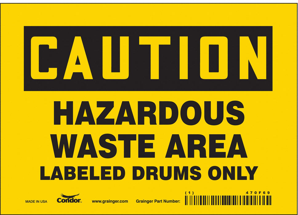 Safety Sign 5 inx7 in Vinyl