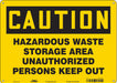 J8184 Safety Sign 10 inx14 in Polyethylene