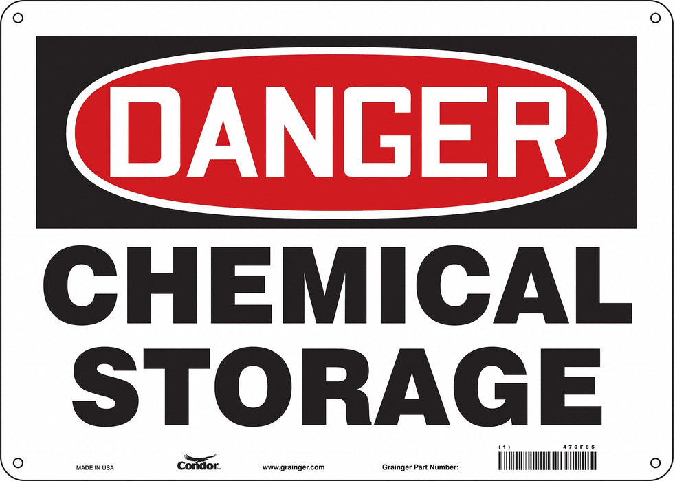 Safety Sign 10 inx14 in Aluminum