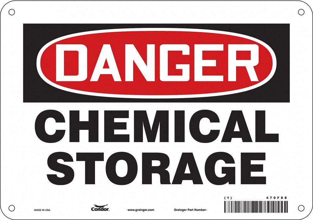 J6913 Safety Sign 7 inx10 in Polyethylene
