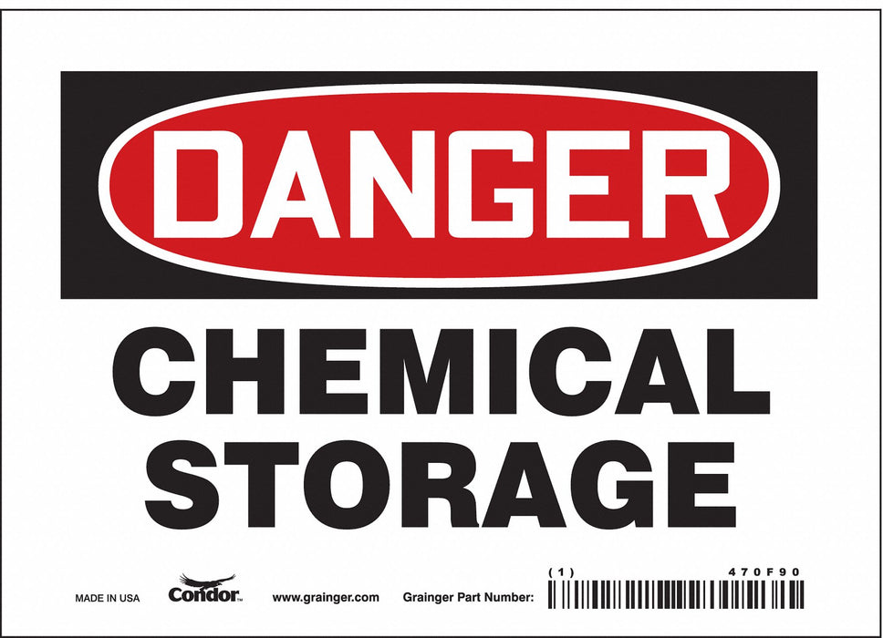 J6913 Safety Sign 5 inx7 in Vinyl