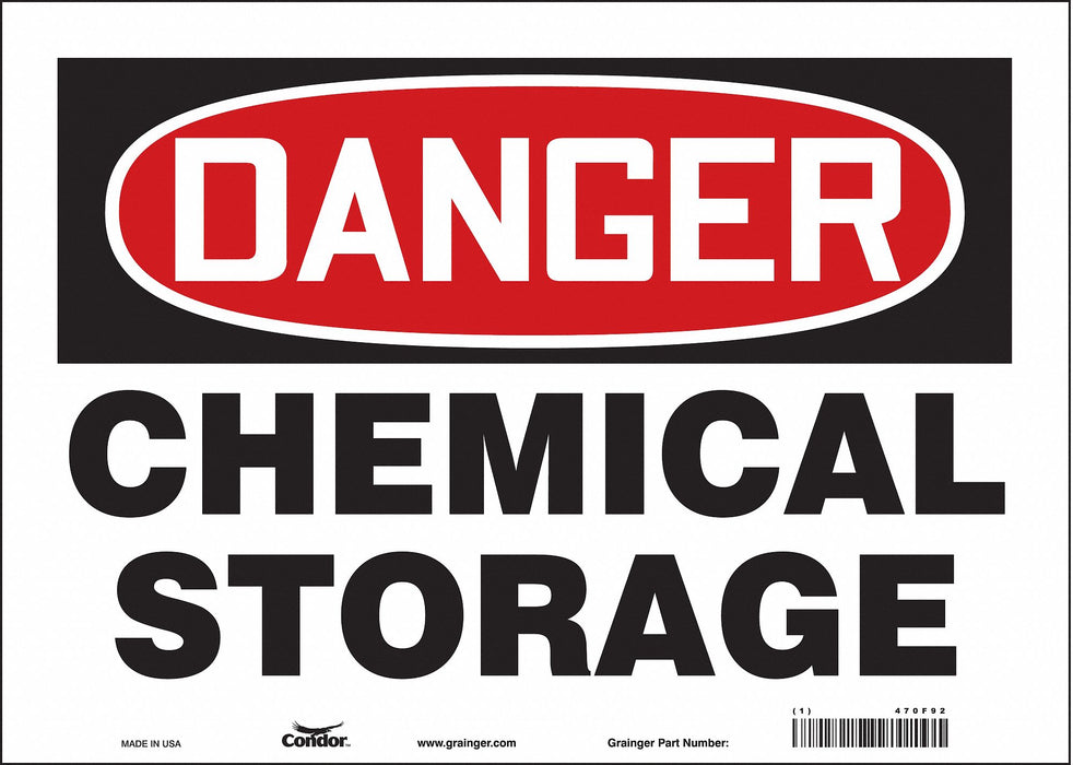Safety Sign 10 inx14 in Vinyl