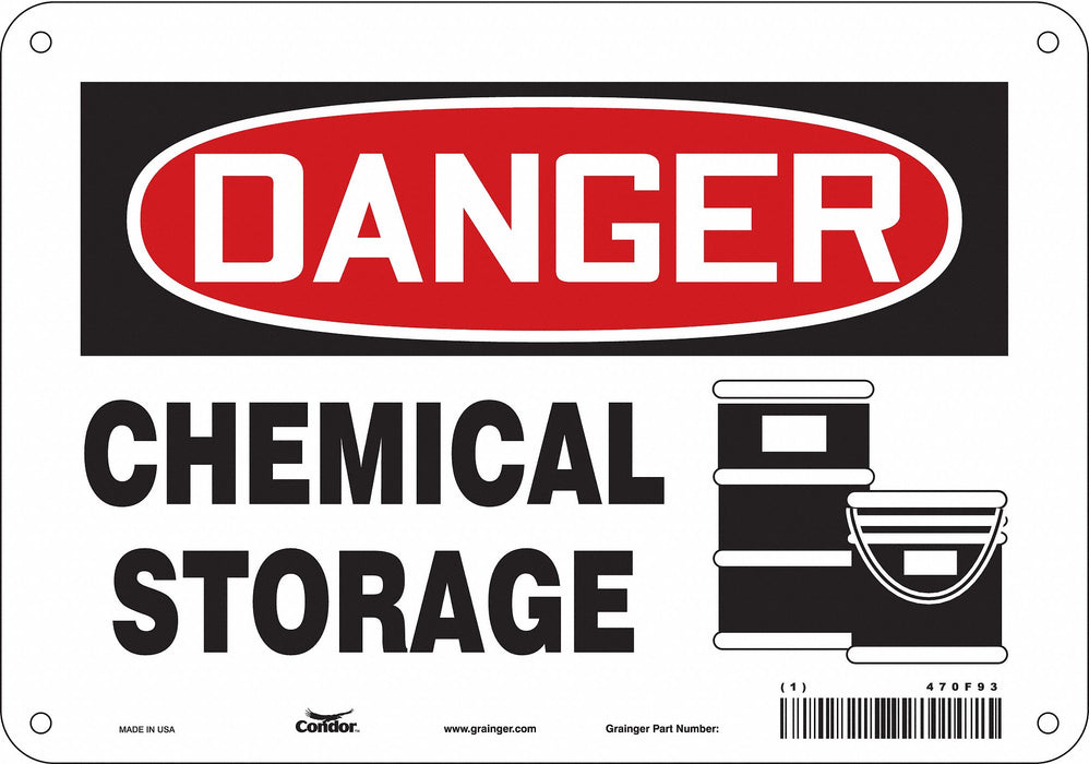 Safety Sign 7 in x 10 in Aluminum