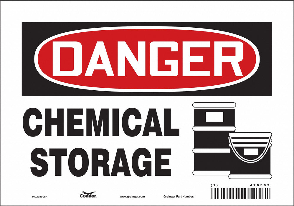 Safety Sign 7 in x 10 in Vinyl