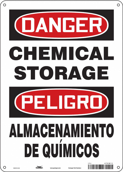 Safety Sign 14 inx10 in Aluminum