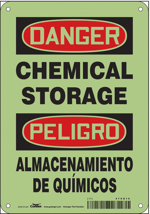 Safety Sign 10 in x 7 in Polyethylene