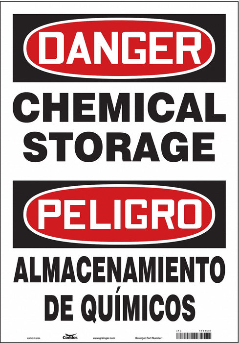 Safety Sign 20 in x 14 in Vinyl