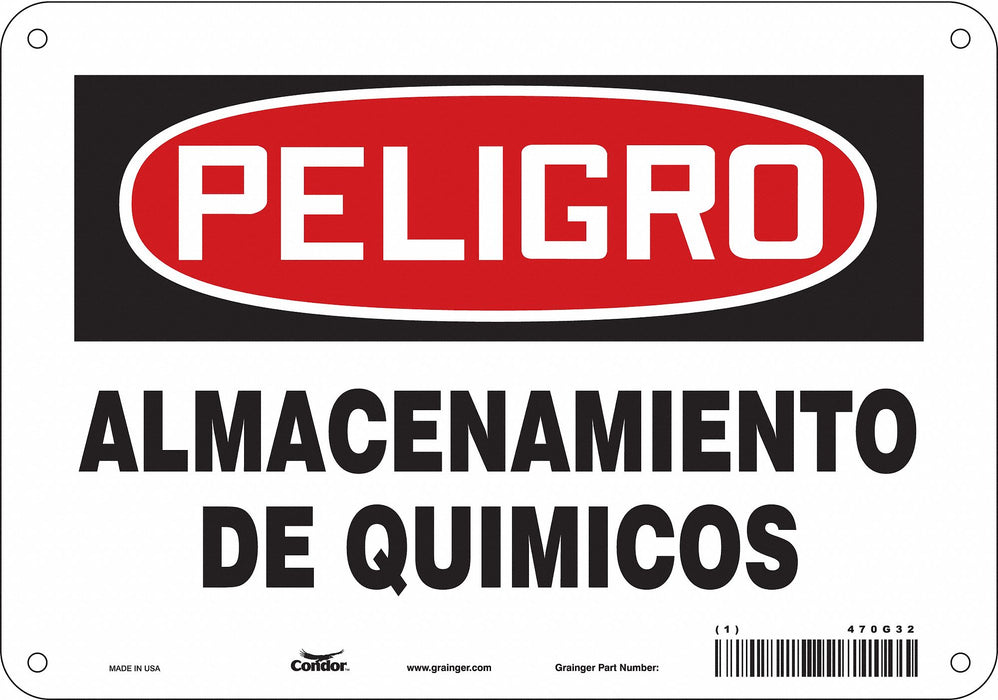 Safety Sign 7 inx10 in Polyethylene