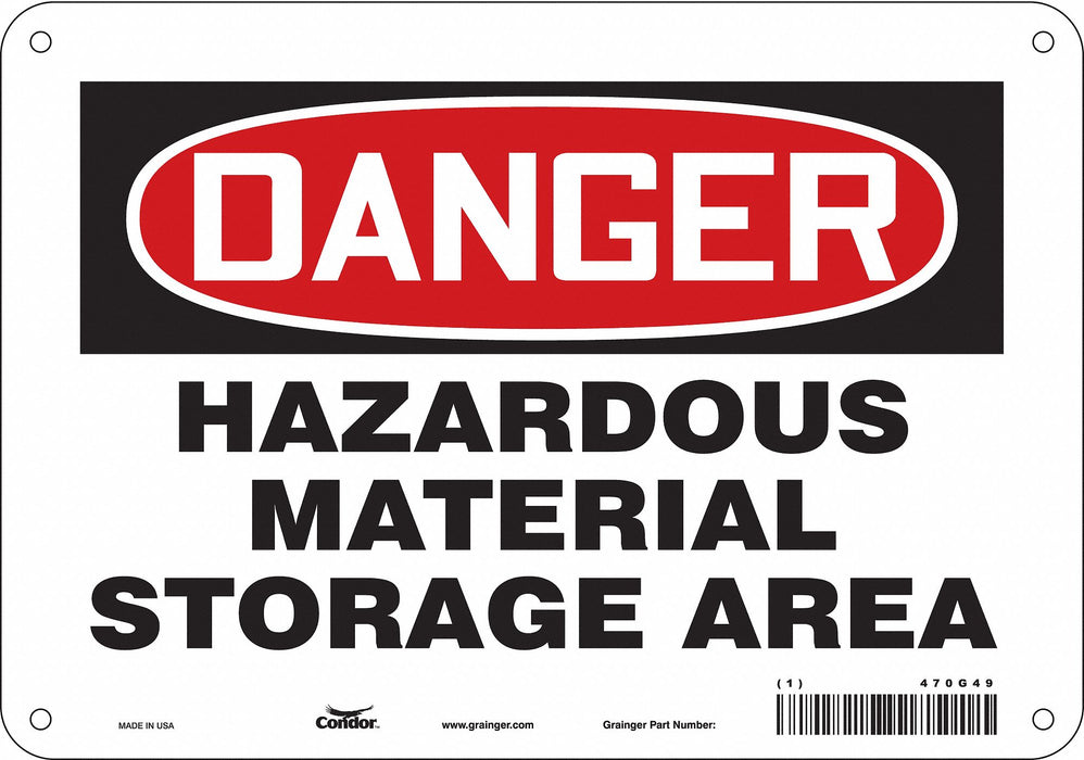 Safety Sign 7 in x 10 in Aluminum