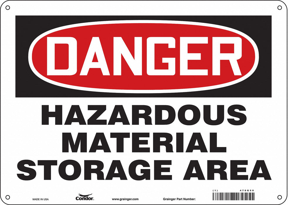 Safety Sign 10 inx14 in Aluminum