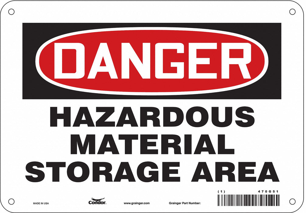Safety Sign 7 inx10 in Polyethylene