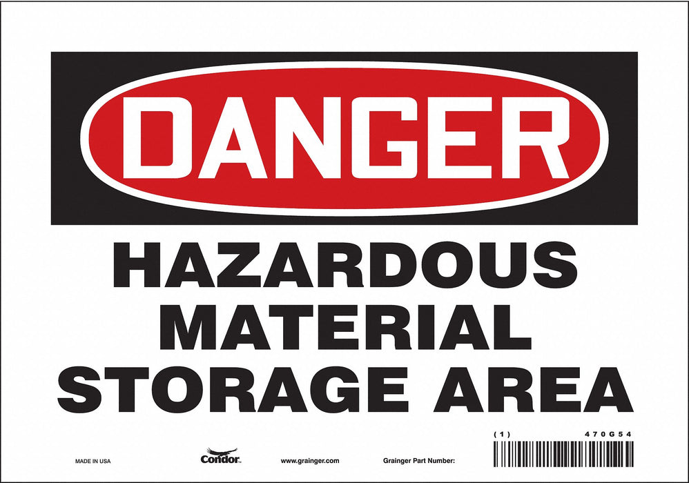 Safety Sign 7 in x 10 in Vinyl