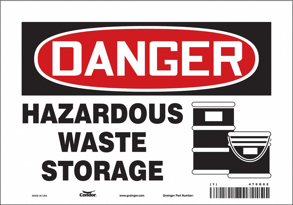 Safety Sign 7 inx10 in Vinyl