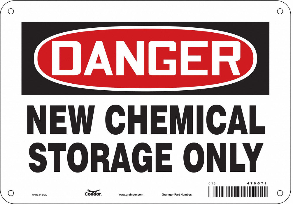 Safety Sign 7 in x 10 in Aluminum