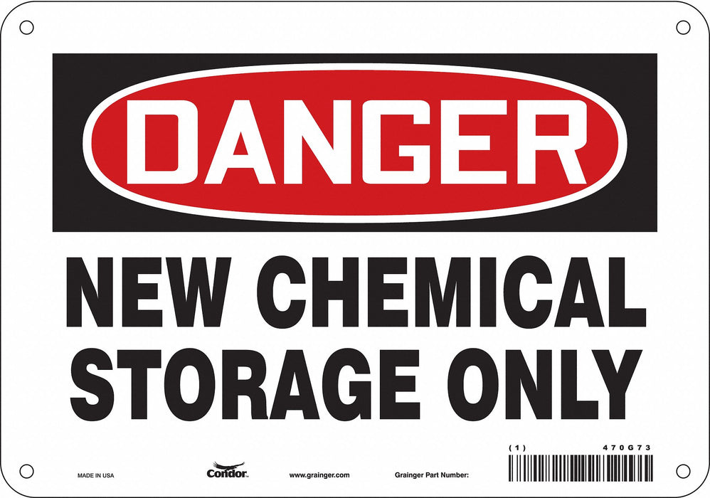 Safety Sign 7 in x 10 in Polyethylene