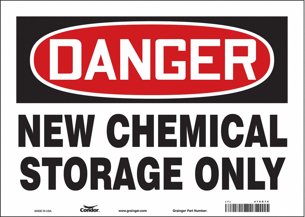 Safety Sign 10 in x 14 in Vinyl
