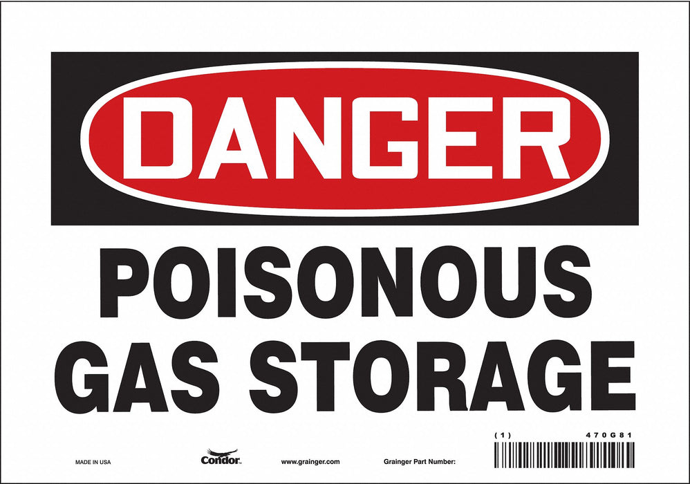 Safety Sign 7 in x 10 in Vinyl