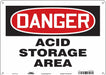 Safety Sign 10 in x 14 in Polyethylene