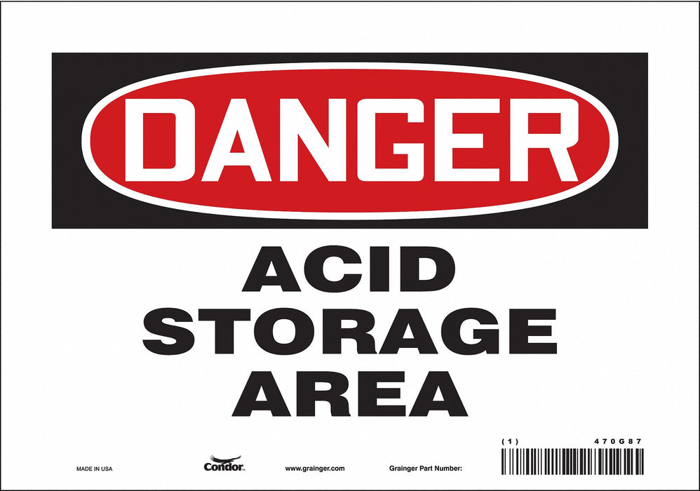 Safety Sign 7 inx10 in Vinyl