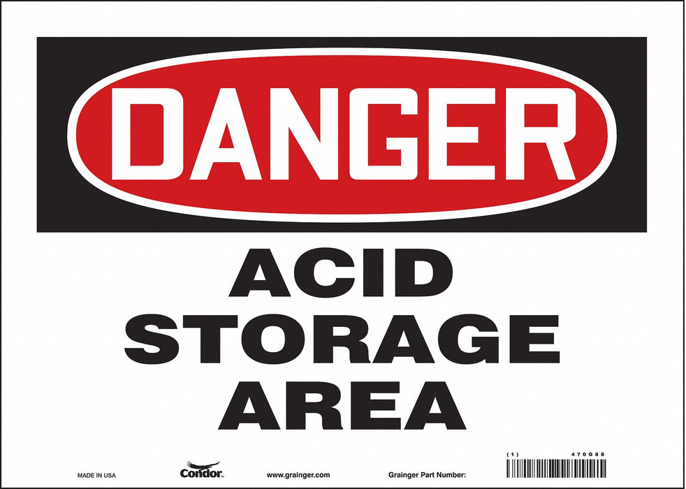 Safety Sign 10 inx14 in Vinyl