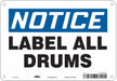 Safety Sign 7 in x 10 in Aluminum