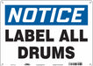 Safety Sign 10 inx14 in Aluminum