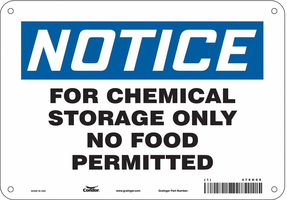 Safety Sign 7 in x 10 in Aluminum