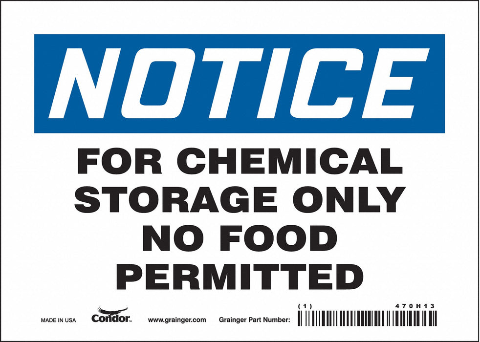 Safety Sign 5 inx7 in Vinyl