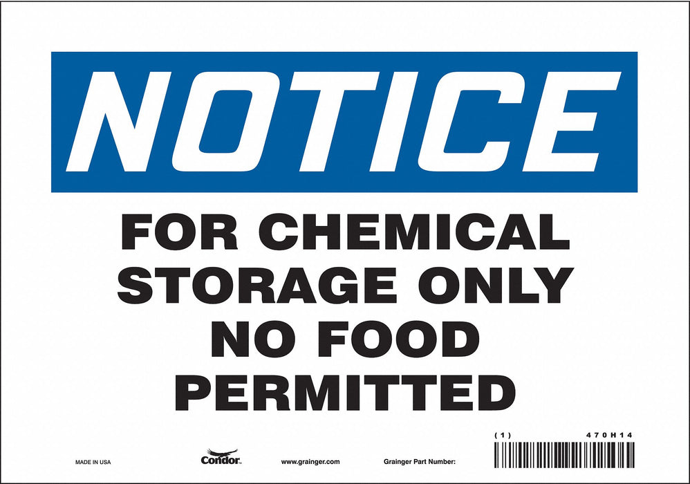 Safety Sign 7 inx10 in Vinyl