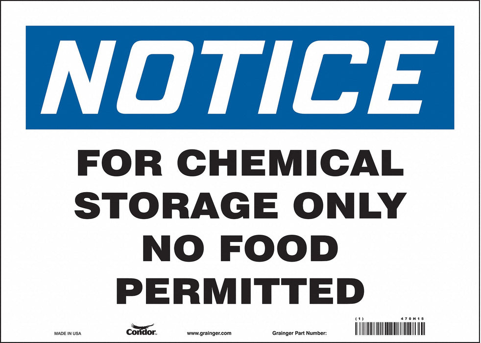 Safety Sign 10 inx14 in Vinyl