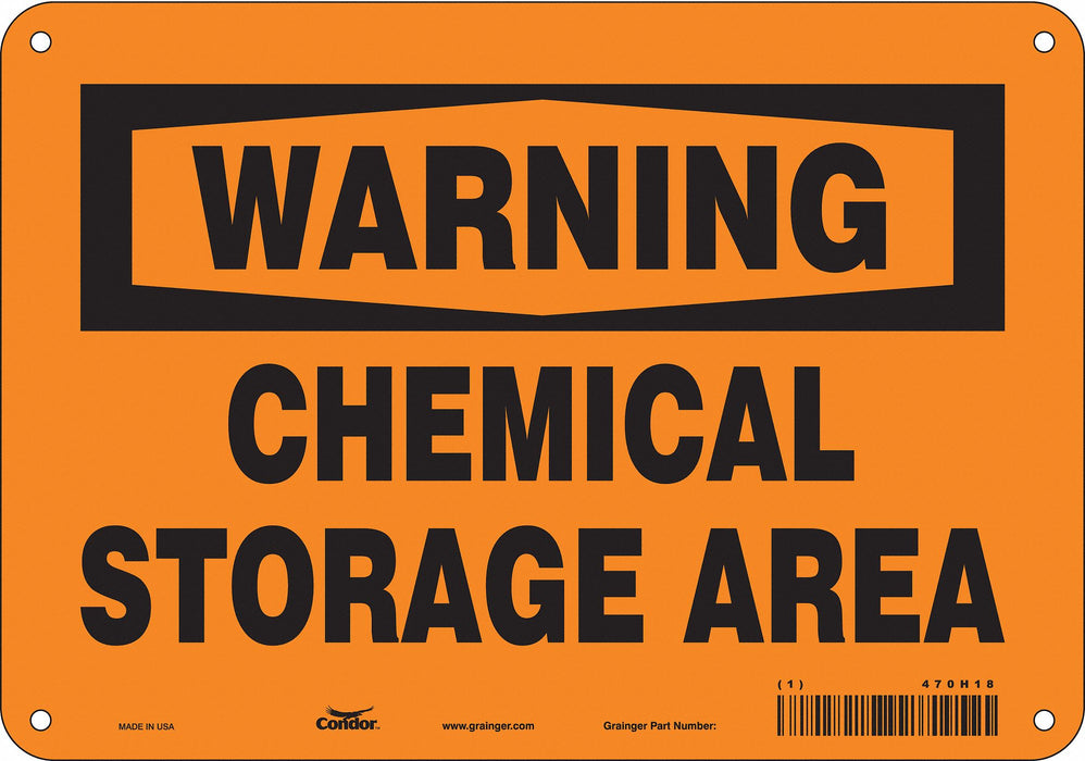 Safety Sign 7 inx10 in Polyethylene
