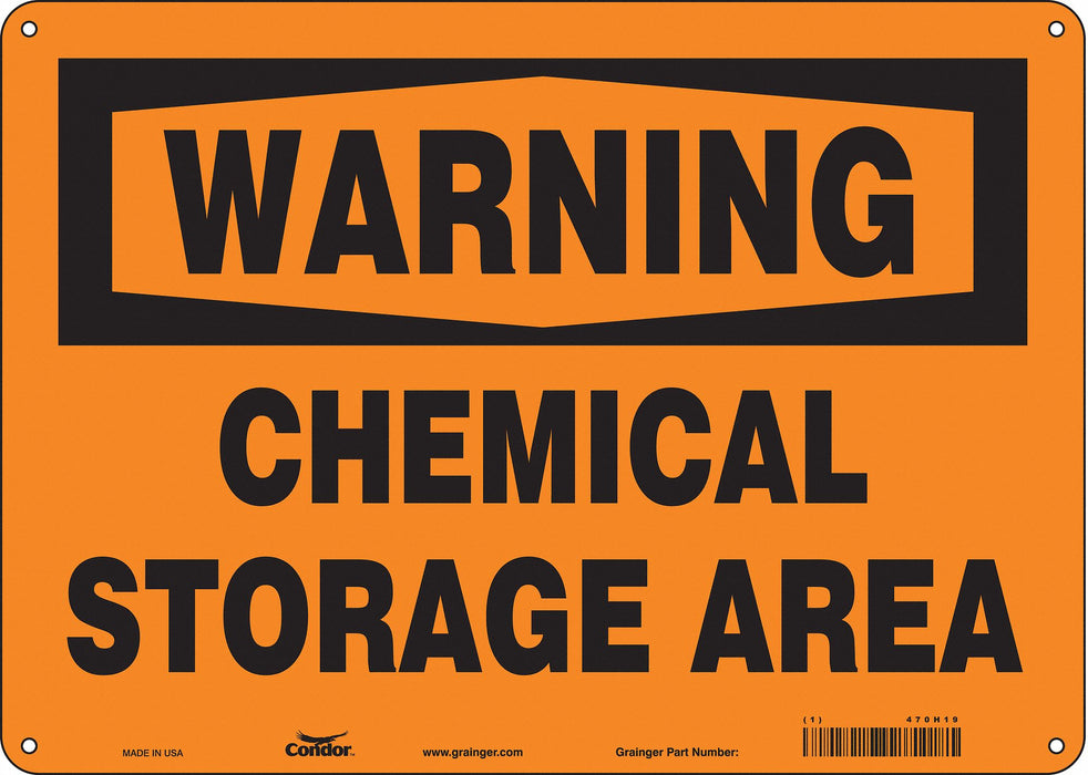 Safety Sign 10 inx14 in Polyethylene