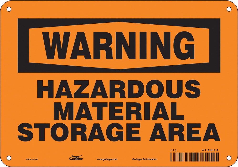 Safety Sign 7 in x 10 in Polyethylene