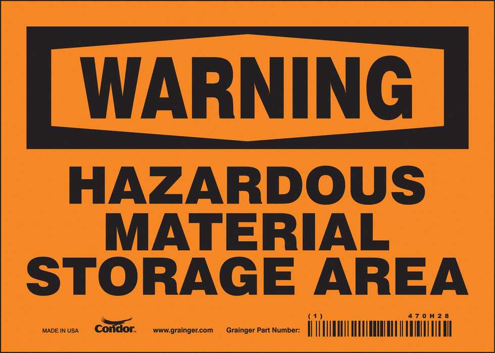 Safety Sign 5 in x 7 in Vinyl