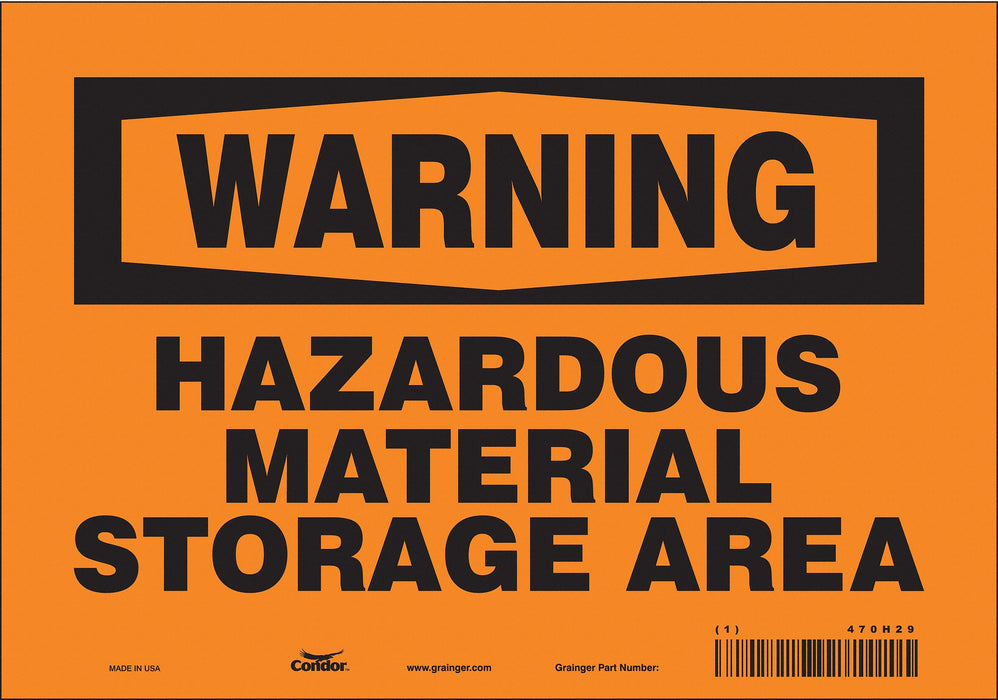 Safety Sign 7 in x 10 in Vinyl