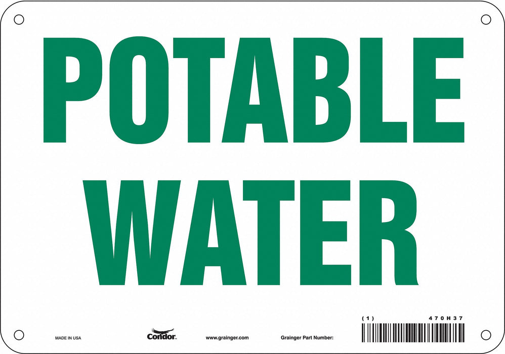 Safety Sign 7 in x 10 in Aluminum