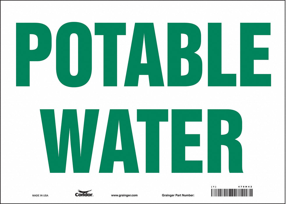 Safety Sign 10 inx14 in Vinyl