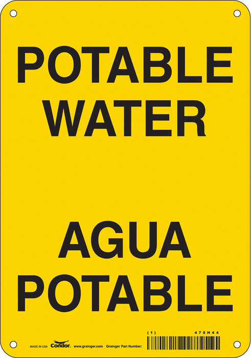 Safety Sign 10 inx7 in Polyethylene