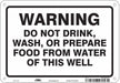 Safety Sign 7 inx10 in Polyethylene